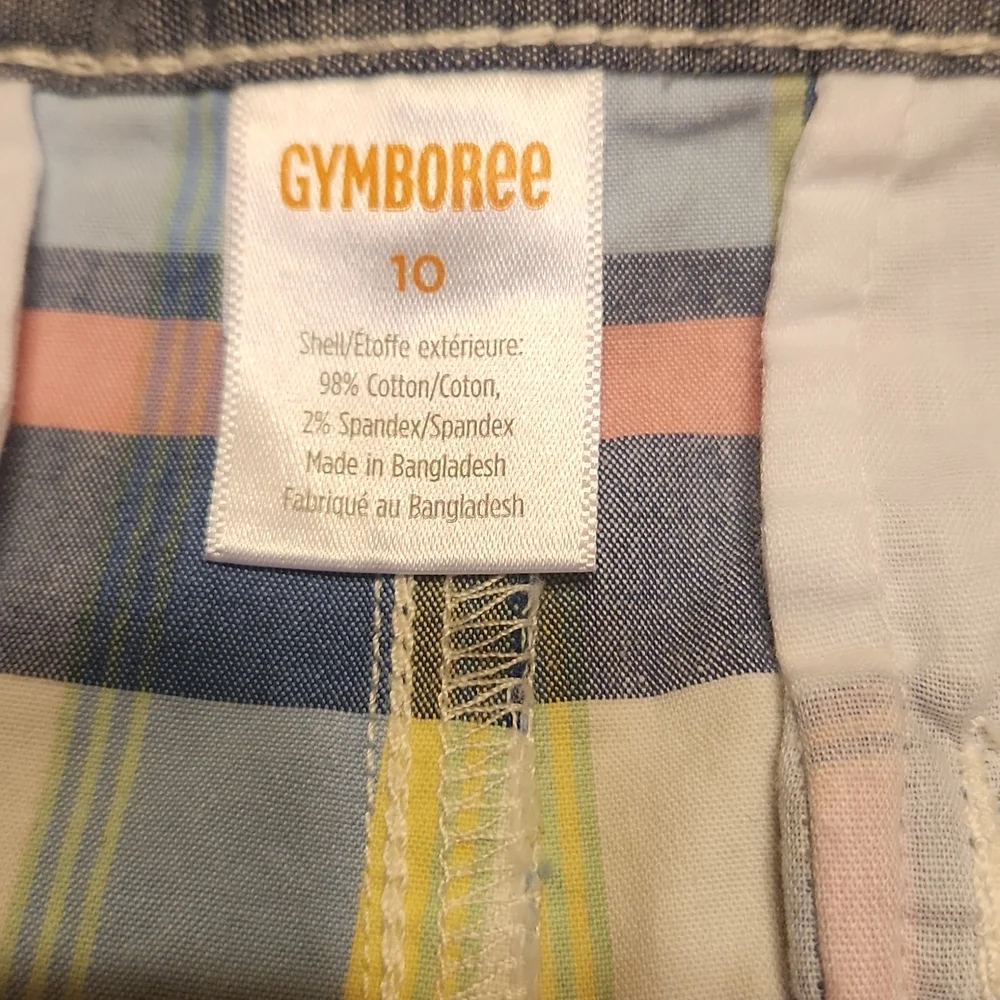Gymboree Plaid Shorts Size 10